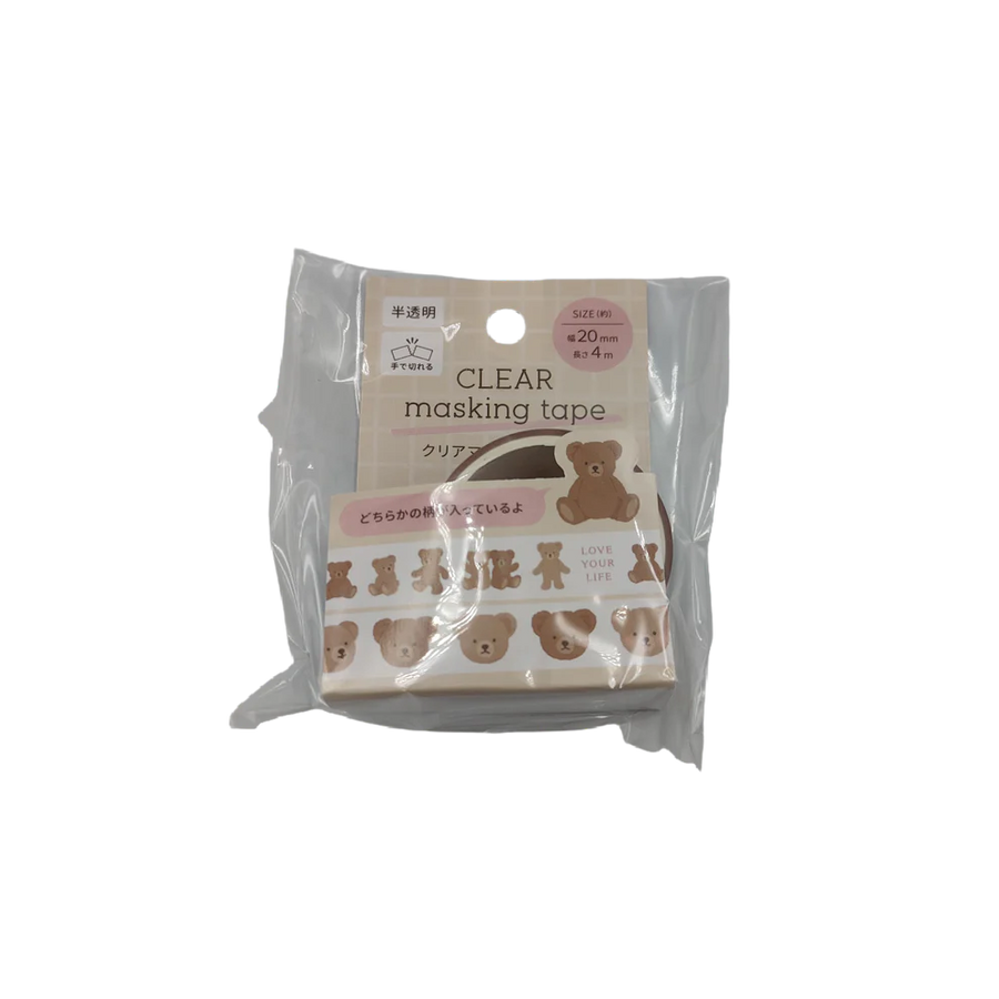 Clear masking tape bear Yui mart
