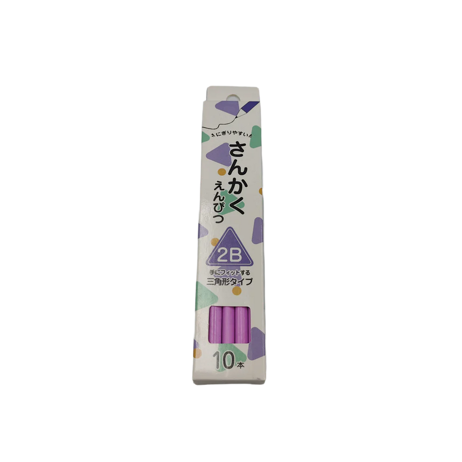 Triangular pencil 2B 10P Yui mart