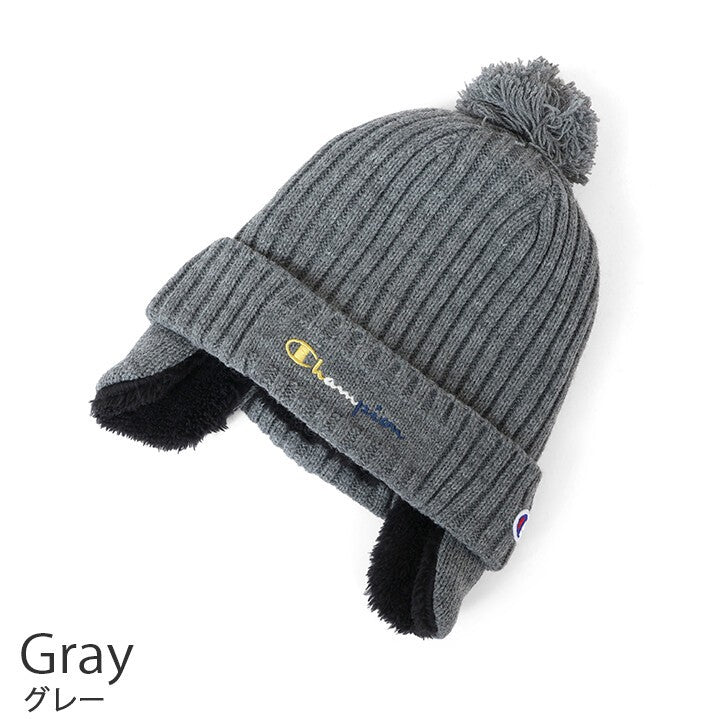 Champion Kids mixed rib ear-flap knit beanie product detail 1
