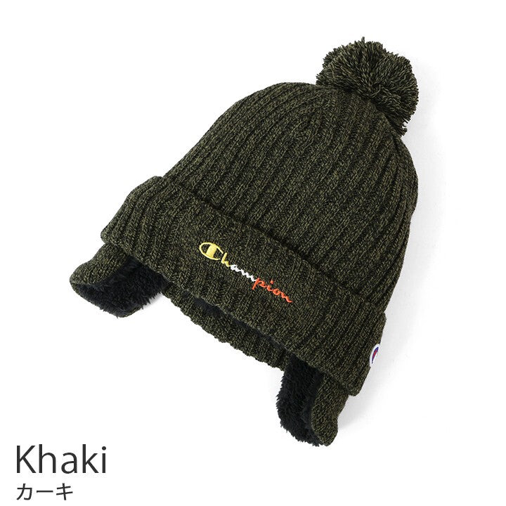 Champion Kids mixed rib ear-flap knit beanie product detail 2