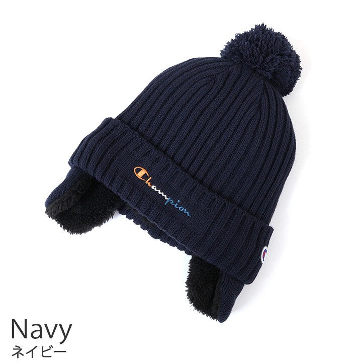 Champion Kids mixed rib ear-flap knit beanie product detail 3