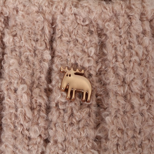 【Pre-Order】Moz Charm Knit Beanie Moz