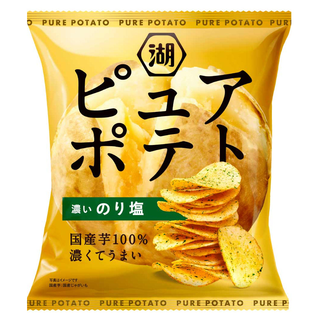 Koikeya Pure Potato Koi Nori Shio thick-cut potato chips 52g bag