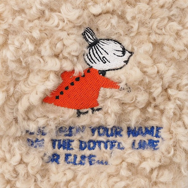 MOOMIN boa fur earmuffs soft lining detail