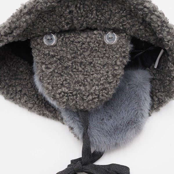MOOMIN boa fur bucket hat detail 11