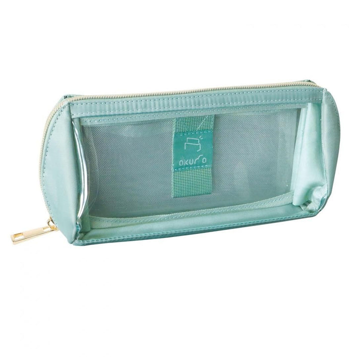 Kutsuwa Okumo lift-up pen case glass green AK075GR product photo