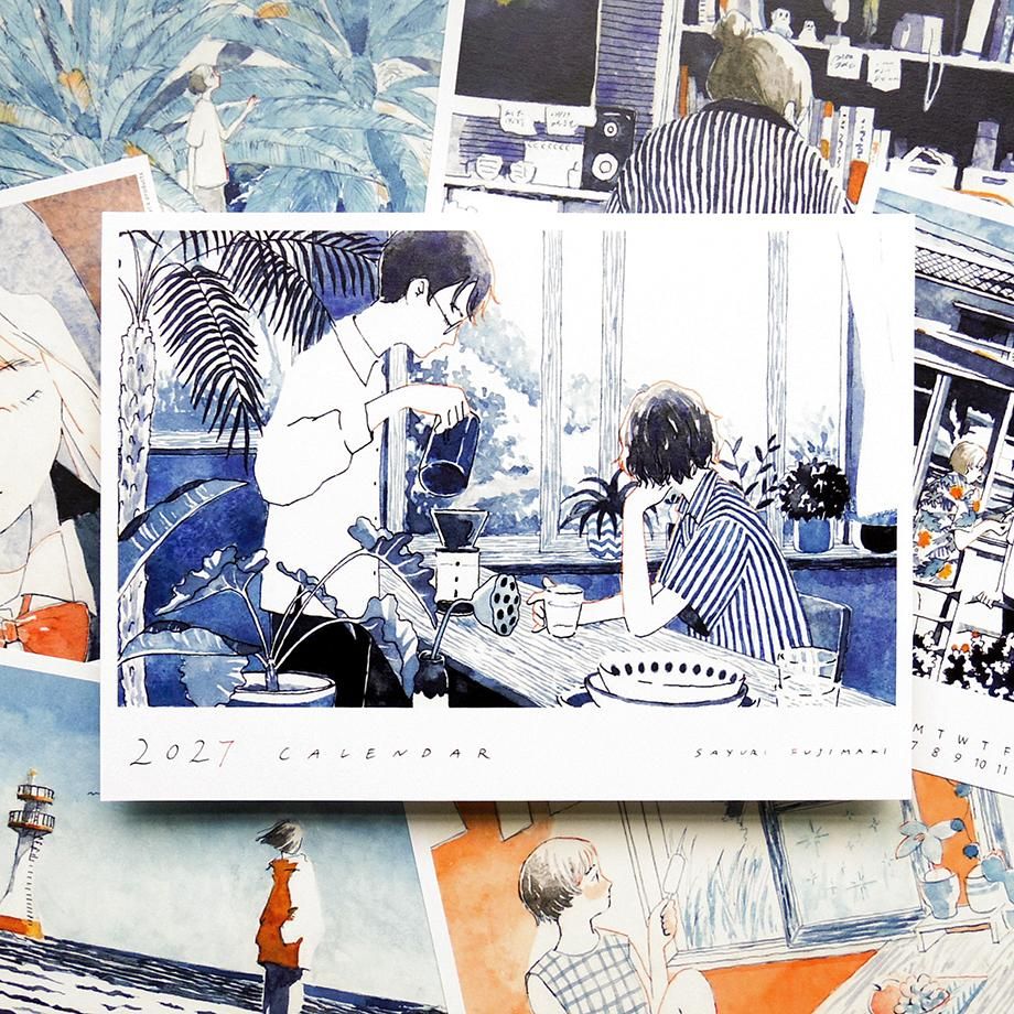 Cozyca Products Sayuri Fujimaki 2027 illustrated A4 calendar