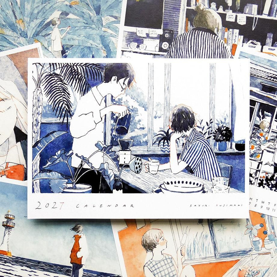 Cozyca Products Sayuri Fujimaki 2027 illustrated A4 calendar