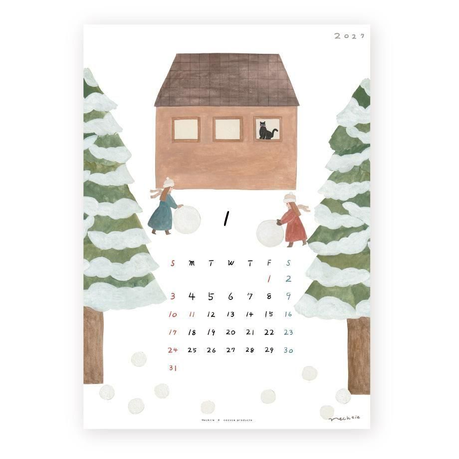 Necktie 2027 calendar artwork – image 10