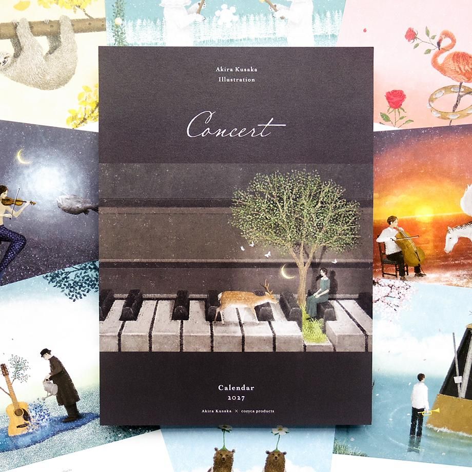 Cozyca Products Akira Kusaka 2027 illustrated A4 calendar