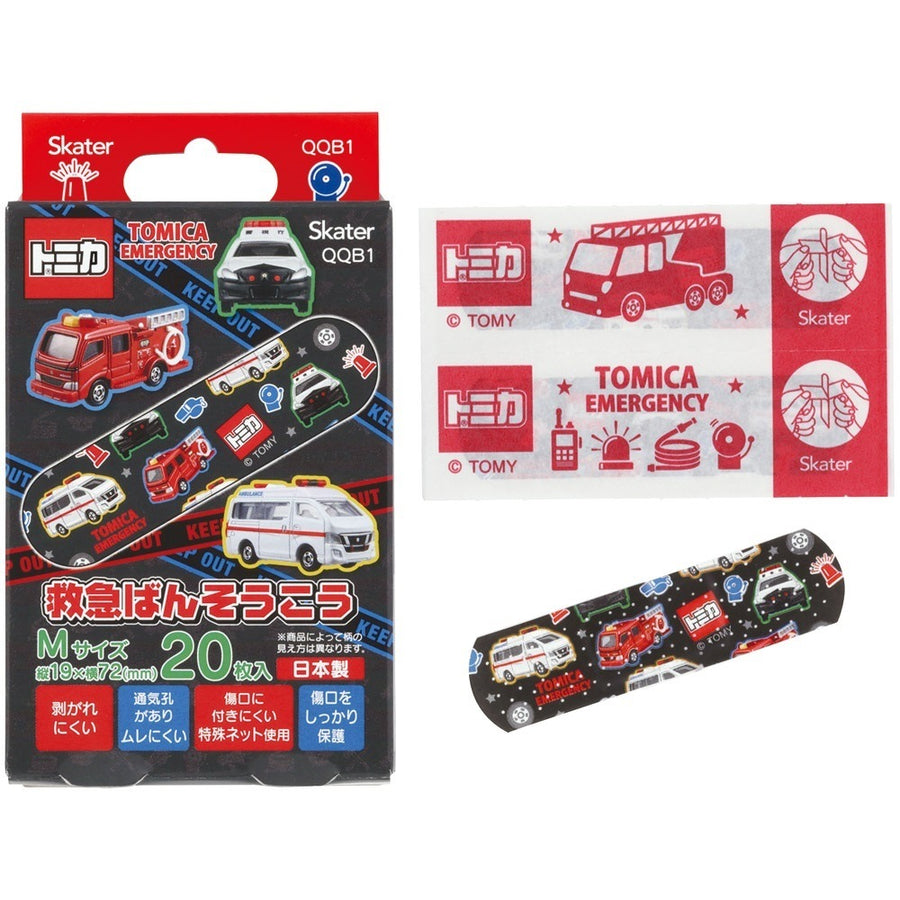 Skater TOMICA kids adhesive bandages M size 20 count package