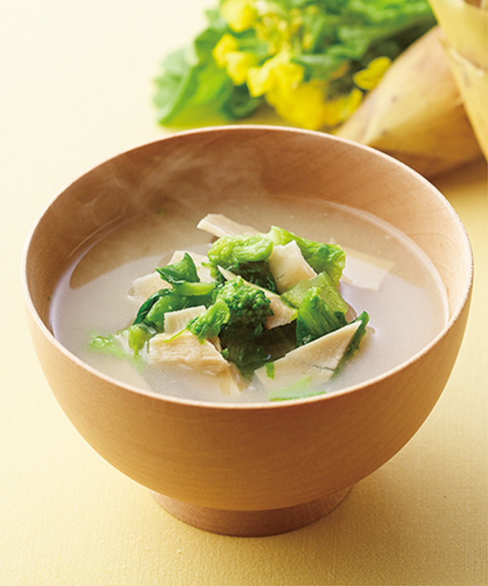 Kayanoya Bamboo shoot and rape blossom miso soup(4 packets) Yui mart