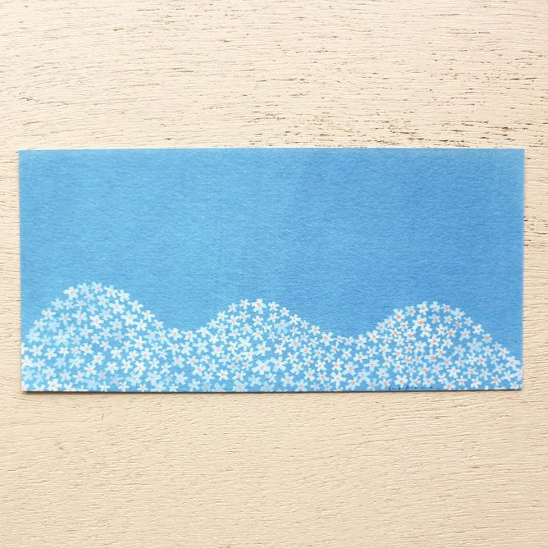 Subikiawa NORANINJIN blue floral writing paper design