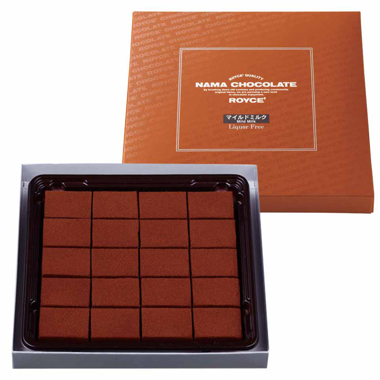 ROYCE Nama Chocolate Mild Milk pieces with smooth milk chocolate texture