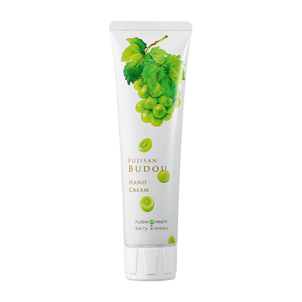 Daily Aroma Japan Fuji Grape Hand Cream 75g tube and package