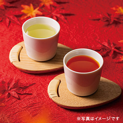LUPICIA green tea and yuzu tea gift set package detail