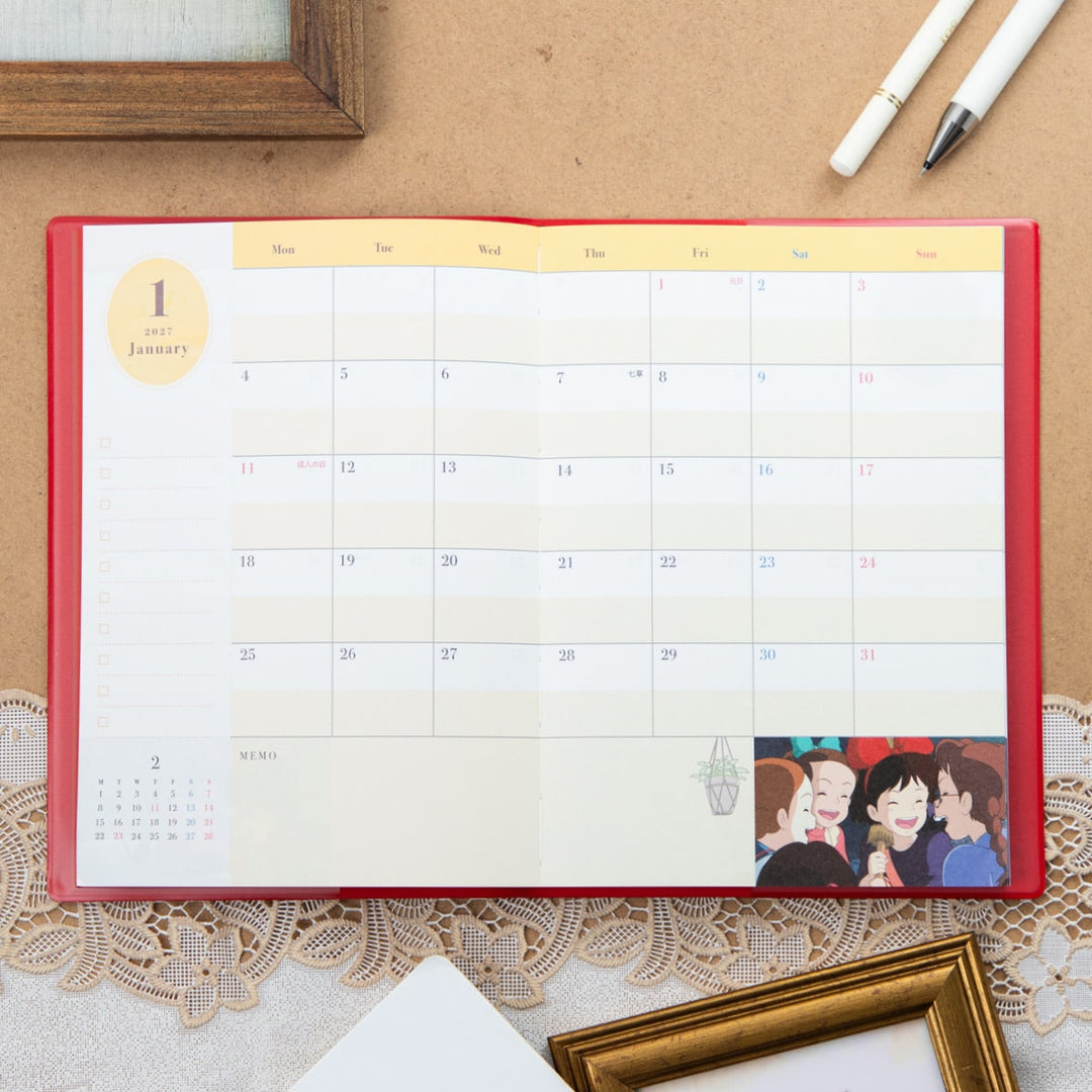 Kiki's Delivery Service B6 planner monthly schedule pages