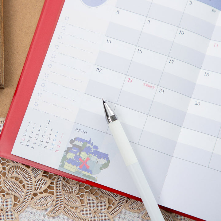 Kiki's Delivery Service 2027 planner weekly schedule layout