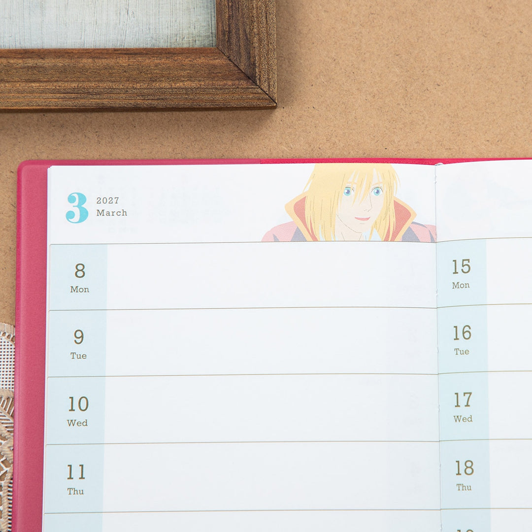 Howl's Moving Castle 2027 planner artwork detail
