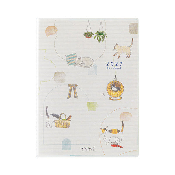 MIDORI Cat A6 Pocket Diary 2027 package view