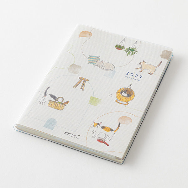MIDORI 2027 Cat Planner monthly block page