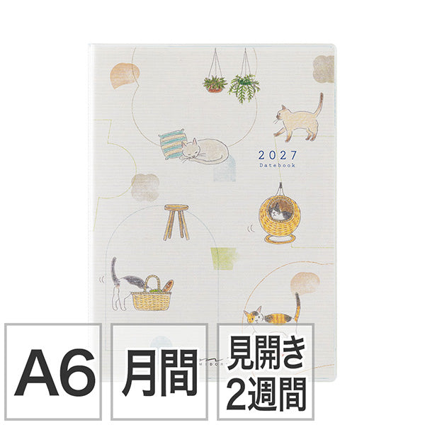 MIDORI 2027 Cat A6 Pocket Diary Planner cover