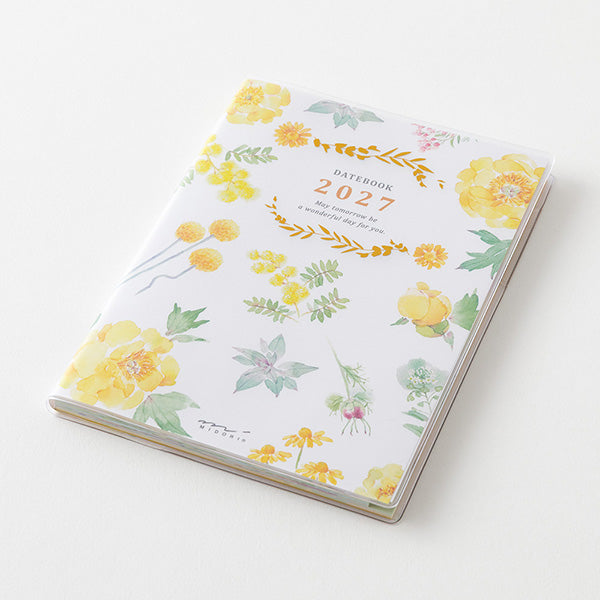 MIDORI 2027 Country Time Floral Planner monthly block page