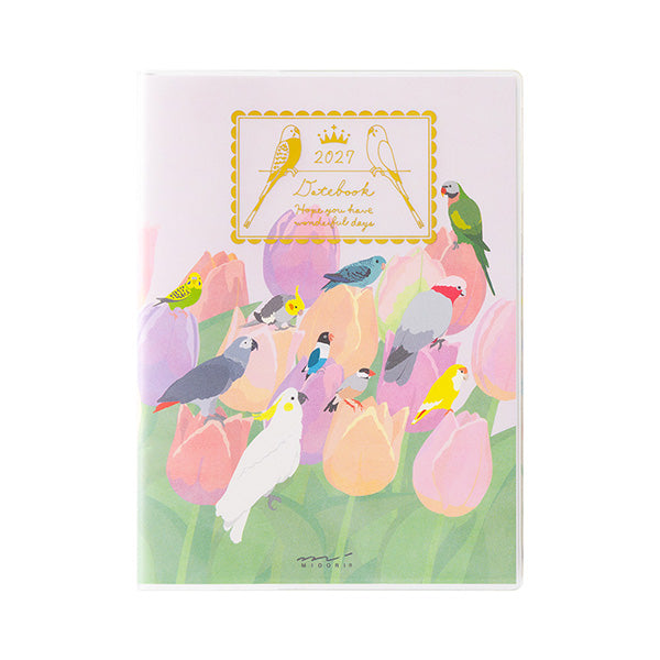 MIDORI Bird A6 Pocket Diary 2027 package view