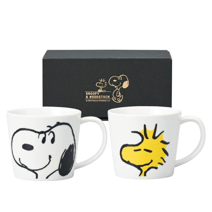 Snoopy and Woodstock Smiley Face Mug Set Umeko Zakka