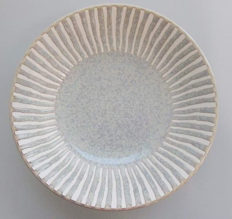 Tokusa Grey 17cm Shallow Bowl Yui mart