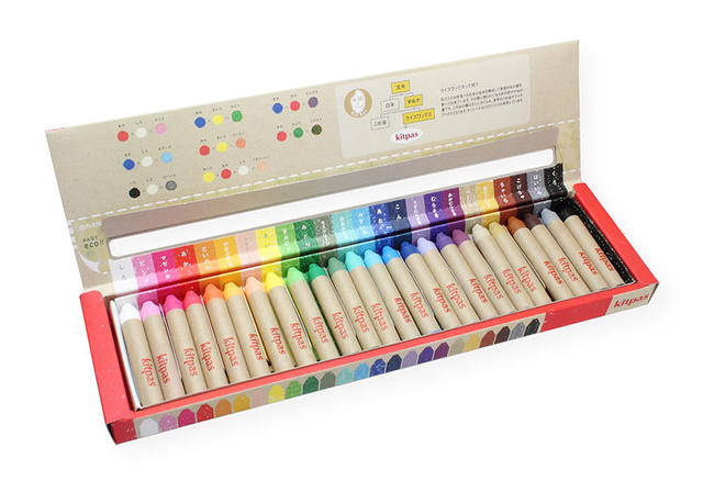 Kitpas Child Safe Rice Crayons 24 Colors