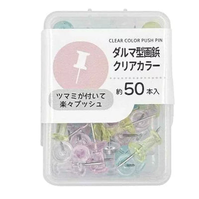 Clear Thumb Tacks (50-Pack) Yui mart