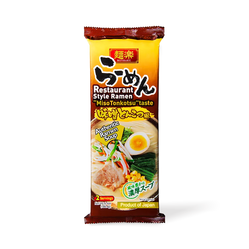 HIKARI MENRAKU Ramen Miso Tonkatsu Taste 186.4g