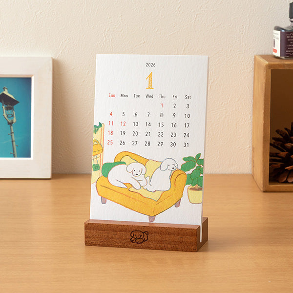 【pre-order】Desktop Dog Design,Standing Calendar 2026 Edition