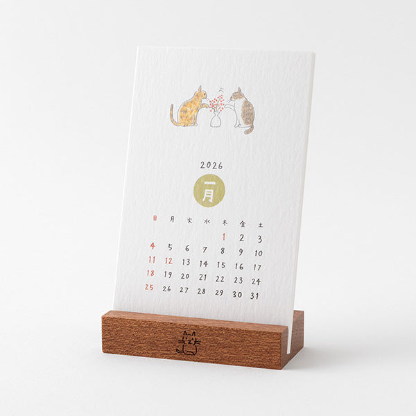 【pre-order】Desktop Cat Design,Standing Calendar 2026 Edition