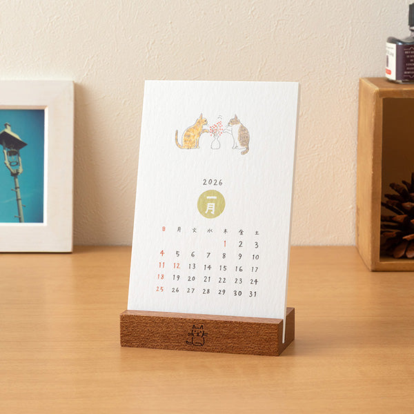 【pre-order】Desktop Cat Design,Standing Calendar 2026 Edition