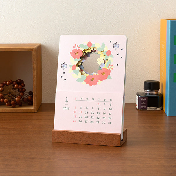 【pre-order】Seasonal Preview Calendar Desktop Flowers 2026 Edition