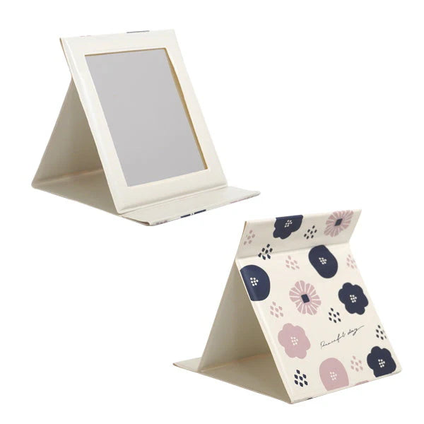 Folding mirror nordic flower 13×11cm