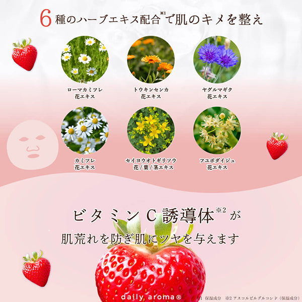 Strawberry Juicy Face Mask (1 sheet) Yui mart
