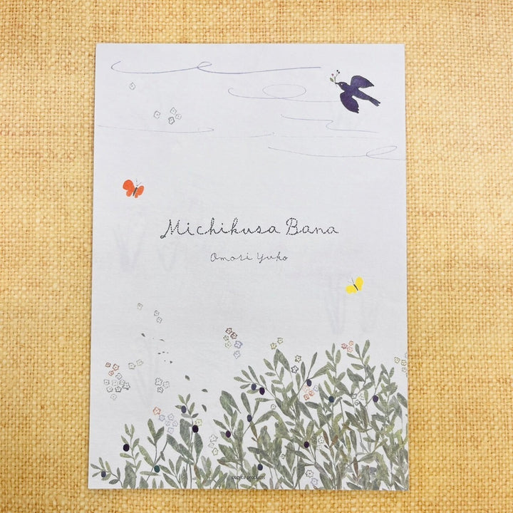 Michikusa Bana floral Mino washi writing paper designs