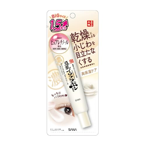 SANA Nameraka Honpo Wrinkle Eye Cream NA 30g Japanese soy isoflavone eye cream package