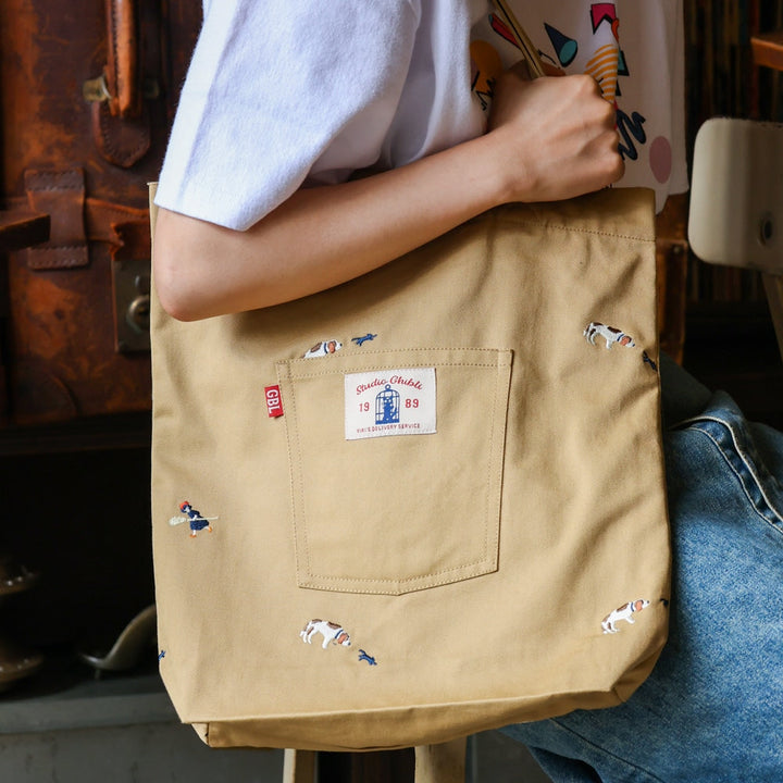 Studio Ghibli Kiki's Delivery Service Embroidered Canvas Tote Bag – Searching GBL / Benelic