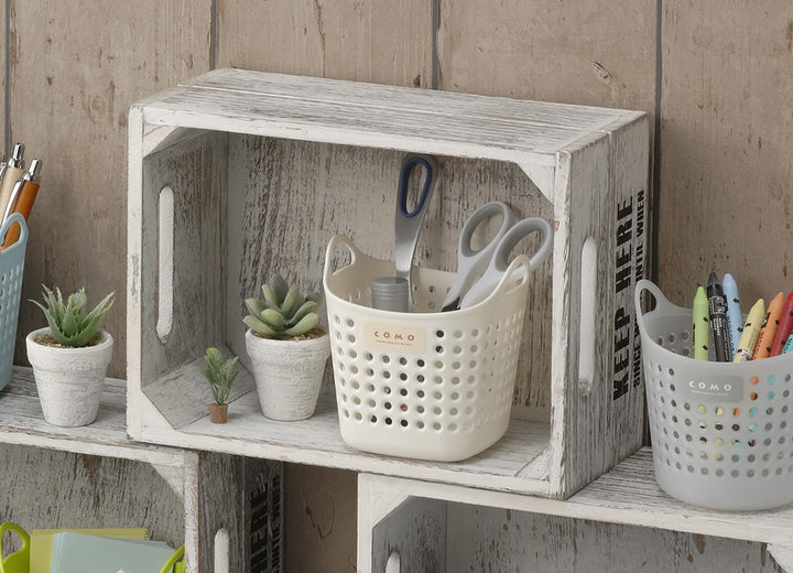 Inomata Como Mini Square Storage Basket dimensions and details