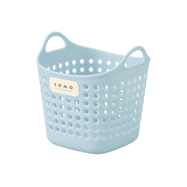 Inomata Como Mini Square Soft Storage Basket in blue