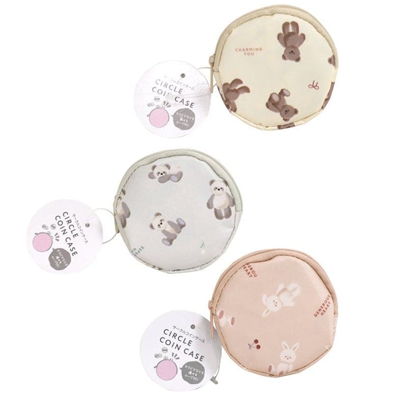 Fluffy — Cute Animal Print Fluffy Round Coin Purse Yui mart