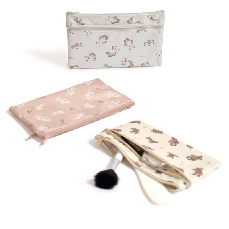 Fluffy W zipper case