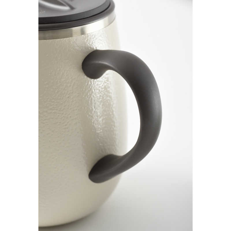 BRUNO PEANUTS Stainless Steel Mug with Lid, Tall, Off-White, 460ml