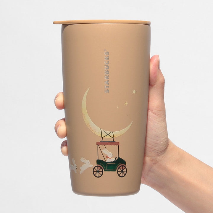 Starbucks Japan 2025 Autumn Festival Stainless Steel Glass MiiR Moon Beige 473ml
