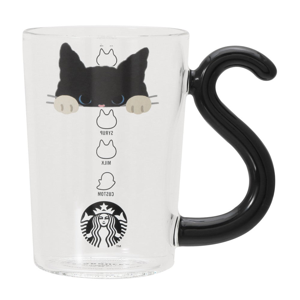 Starbucks Japan 2025 Halloween Heat-Resistant Cat Glass, 296ml