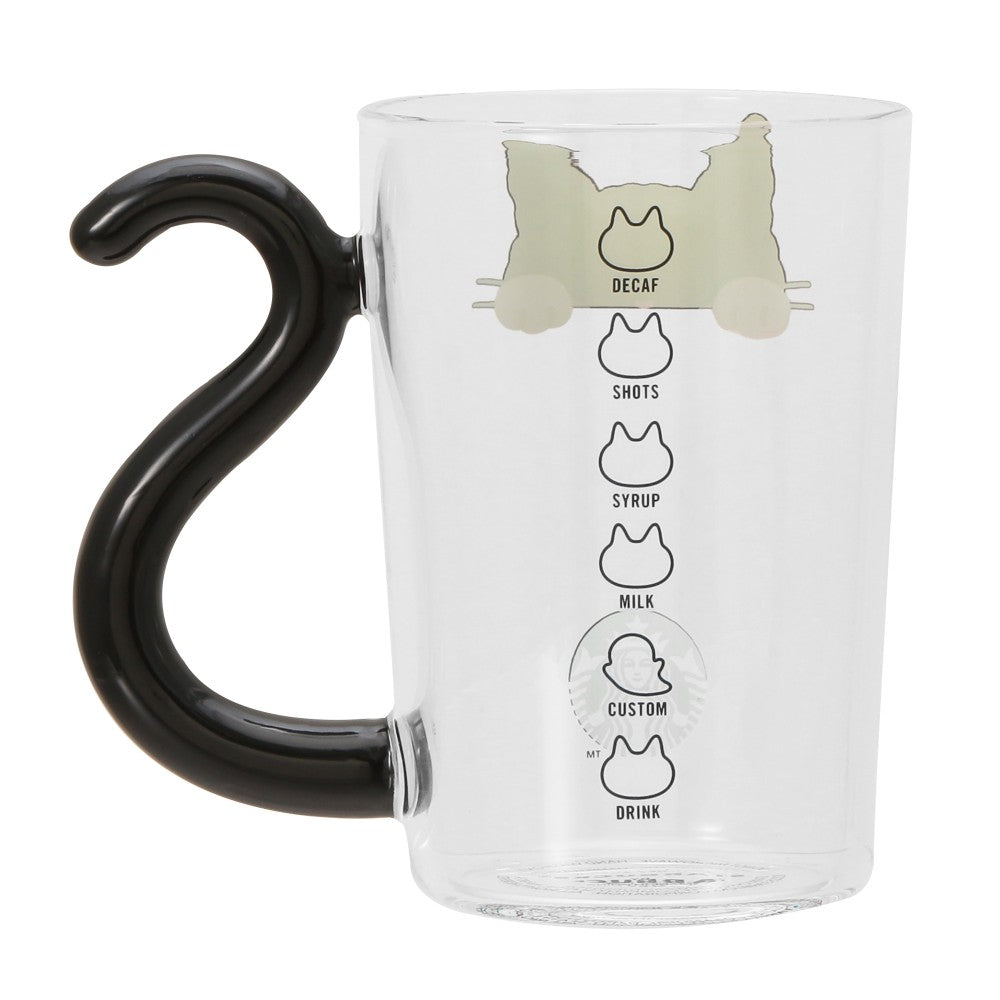 Starbucks Japan 2025 Halloween Heat-Resistant Cat Glass, 296ml